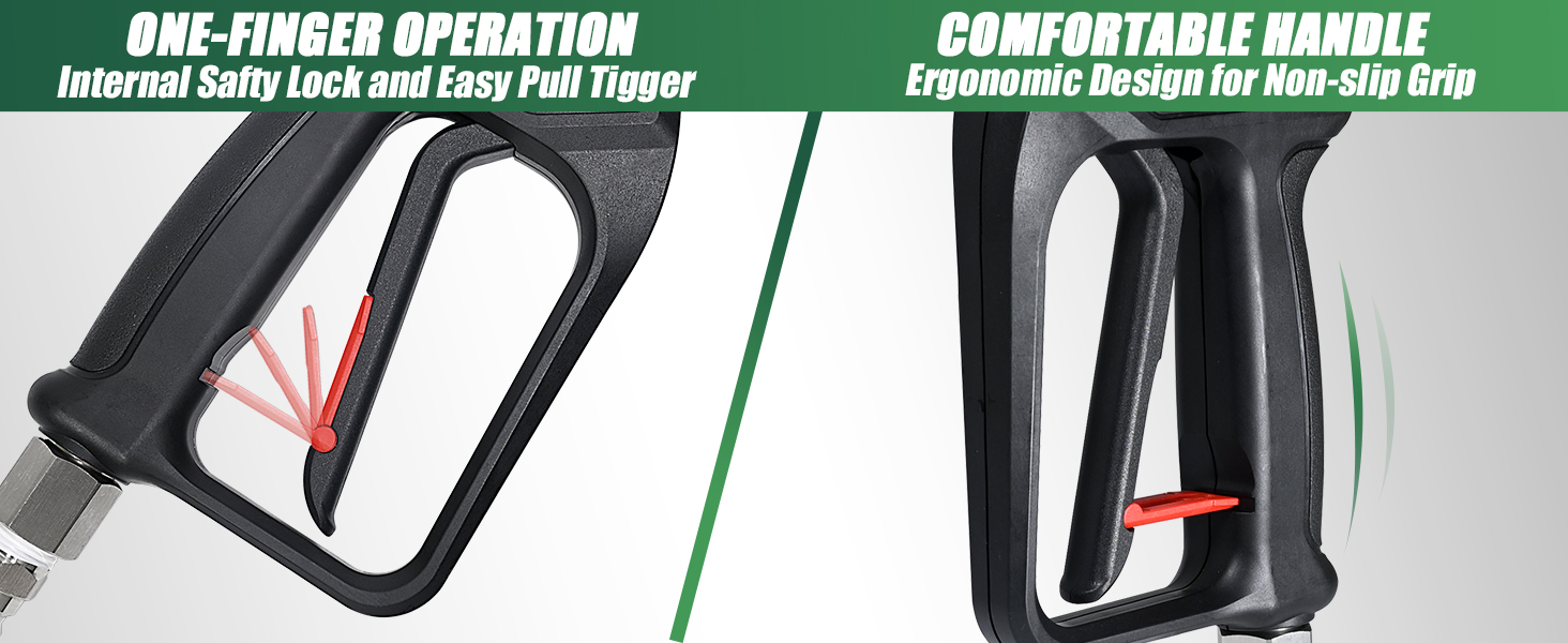 pressure wahser handle comfortable