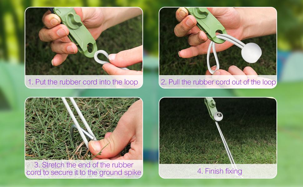 Dreamtop White Bungee Balls 25 Pack 6Inch,Ball Bungees Cord,Bungee