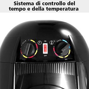 RELAX4LIFE Casco Asciugacapelli Professionale 1050 W, Temperatura 40/75 ºC Per Asciugatura E Styling, Timer Fino A 60 Min, Altezza Regolabile 125/160 Cm, Per Casa E Dal Parrucchiere, Nero 15 09