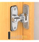 Mixizigoz Barn Door Lock, 90/180 Degree Flip Door Lock, Protect Privacy Sliding Door Lock Latch f...