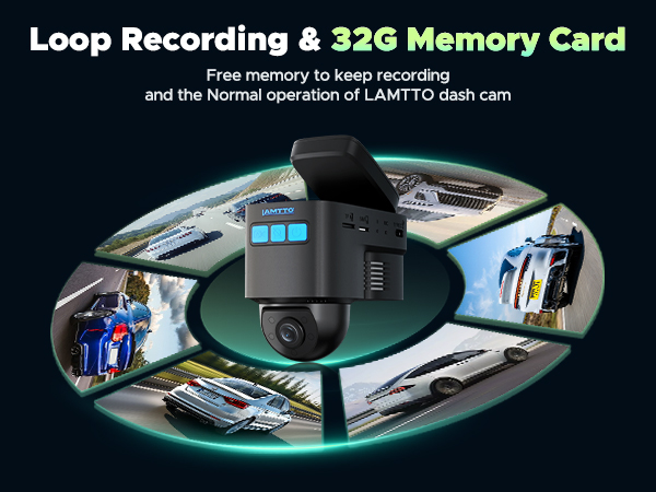 4G LTE Cellular Dash Cam Front Inside