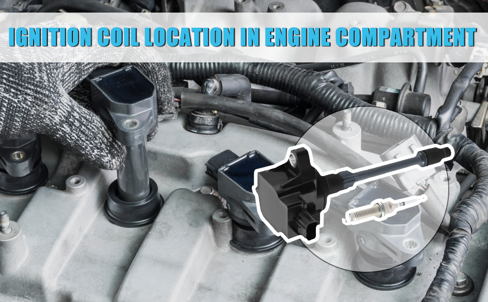 Set of 4 UF672 Ignition Coil Pack & Iridium Spark Plug