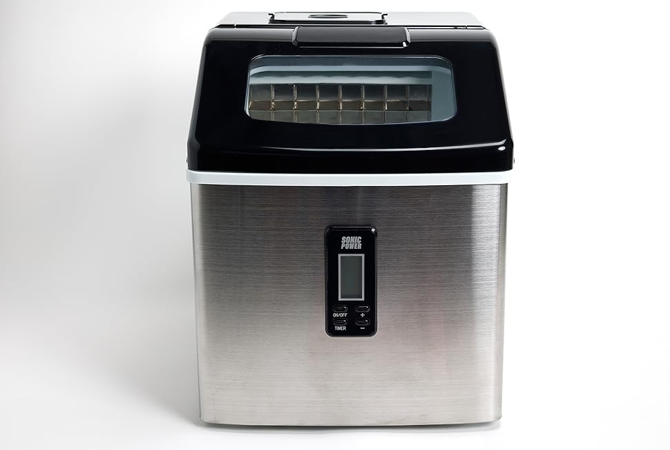 SonicPower Bar Ice Maker, Cocktail Quality Clear Ice Cubes
