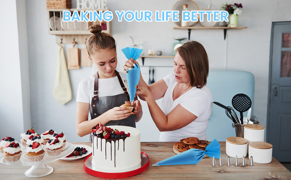 firstake Piping Bags Reusable 7 Kinds Piping Bags and