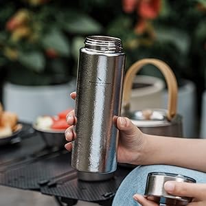 新品未使用　チタンボトル Keith Titanium キース 純チタンボトル 900ml 水筒ホルダー付き