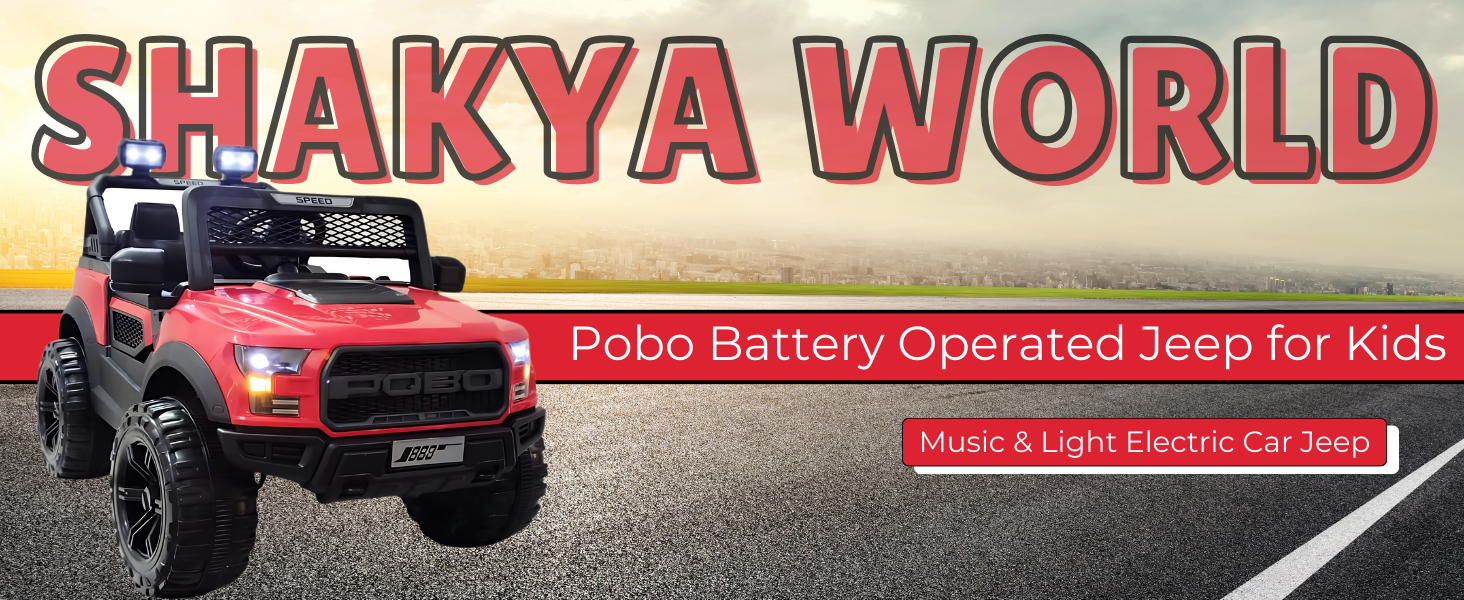 SPN-E2FA SHAKYA WORLD POBO Battery Operated Jeep