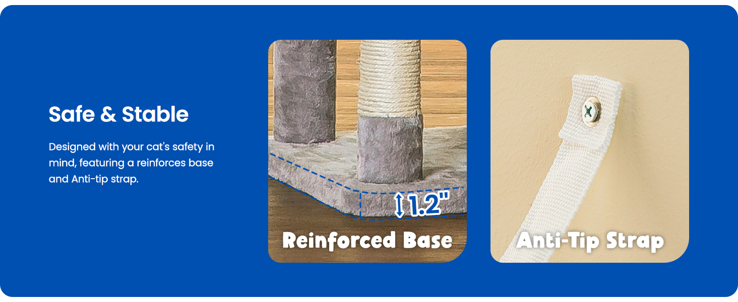 MWPO Extra Large Cat Tree for Indoor Cats, 70.1Inch Tall