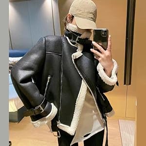 未使用　¥253000 ムートン　ライダース ZARA ザラ フェイクムートン ライダースジャケット 長袖 無地 裏