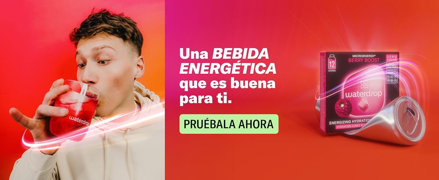 waterdrop bebida energetica energy drink cafeina pura saborizantes para agua