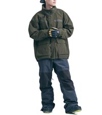 Amazon.co.jp: [43DEGREES] スノーボードウェア 上下セット