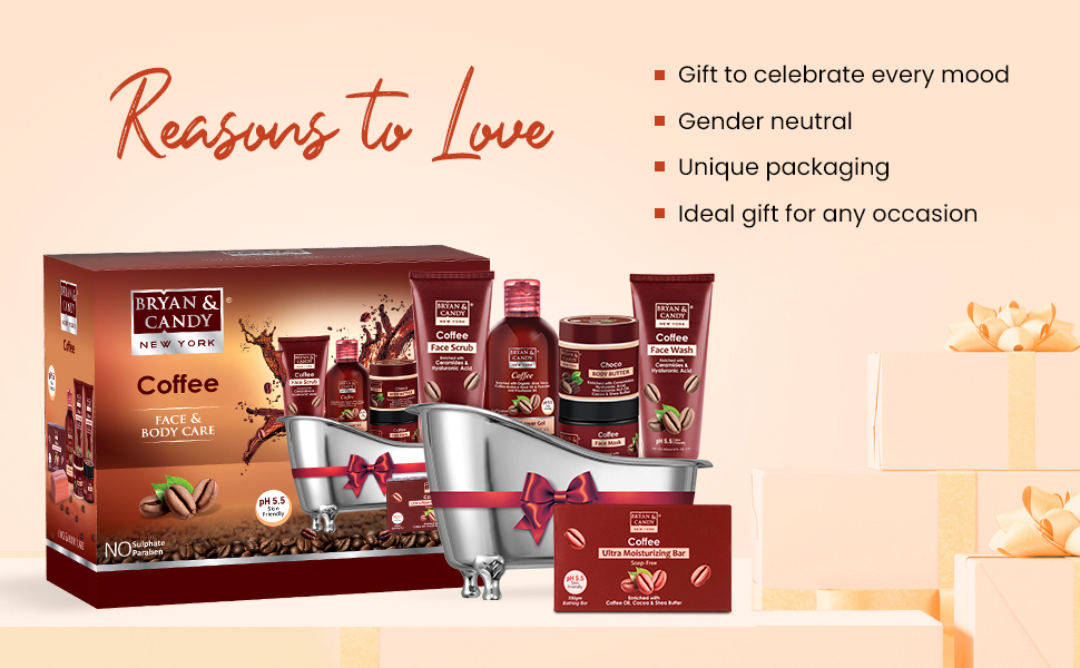 bryan and candy coffee tub kit gift set for women and men