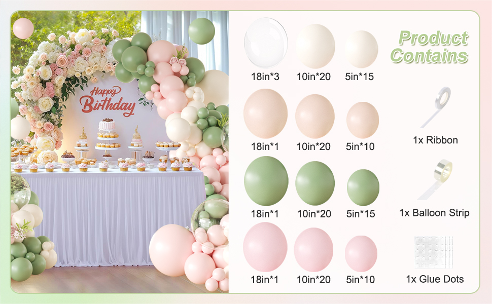 baby in bloom balloon arch kit