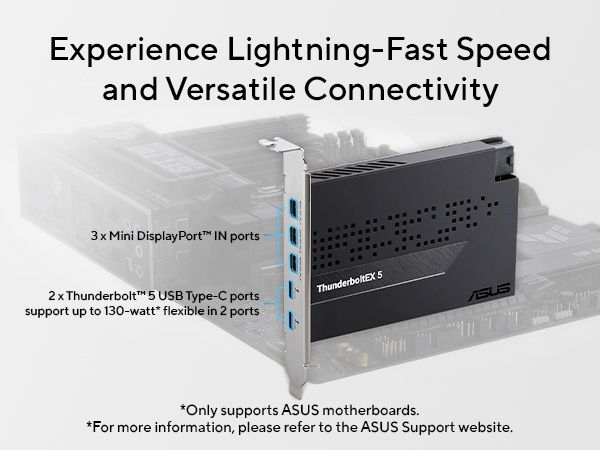 Amazon.com: ASUS ThunderboltEX 5 Expansion Card – Dual