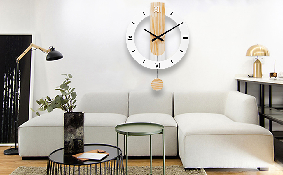 wooden wall clock