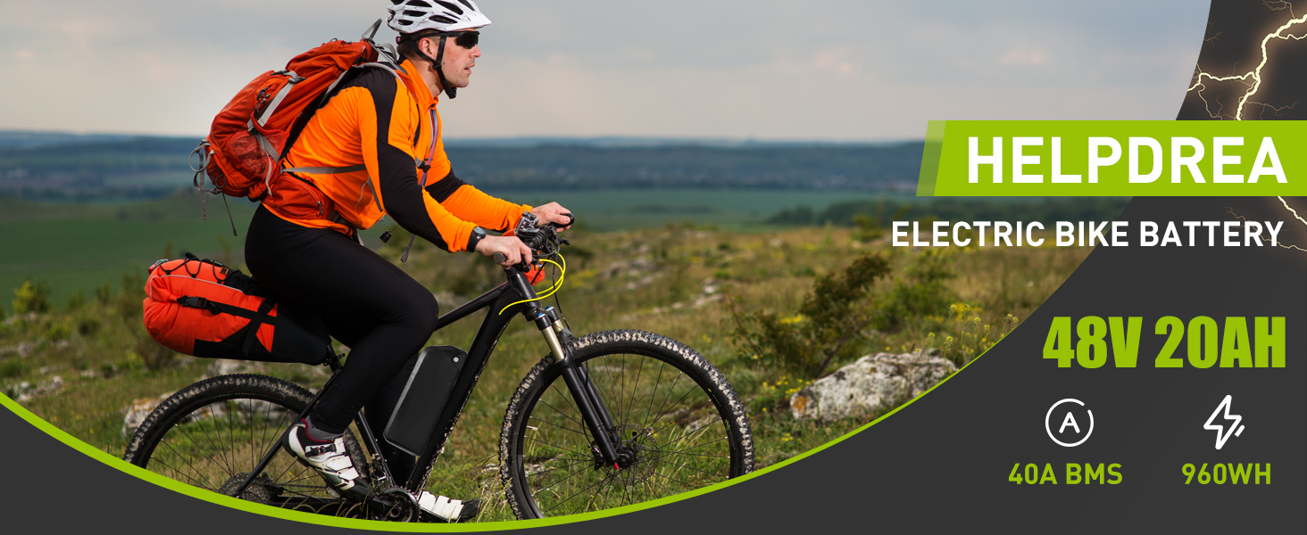 Helpdrea 48V 20Ah Ebike Battery 4Pin Electric Bike
