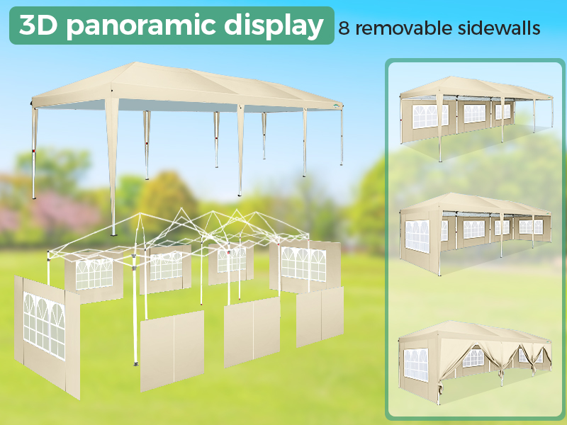COBIZI 10×30 PARTY TENT (khaki,10*30ft