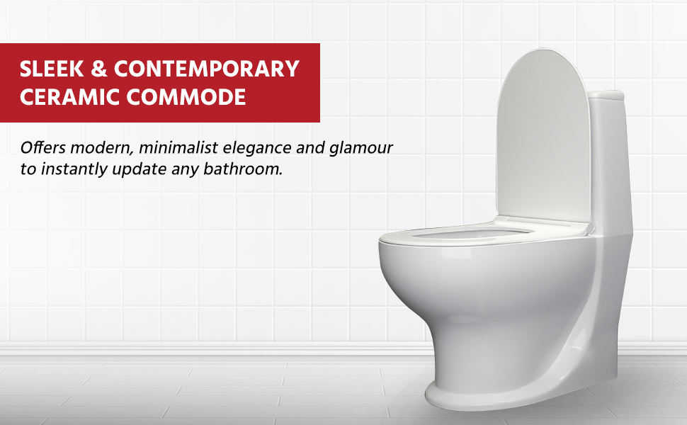 Lifelong Western Floor Mounted One Piece Water Closet Ceramic Western