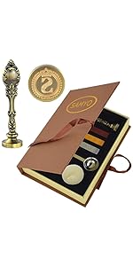 Initial Letter Wax Seal Stamp Set Copper