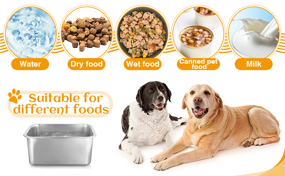 Pet Supplies 3 Gallons Extra Large Dog Water Bowl, Durable Stainless