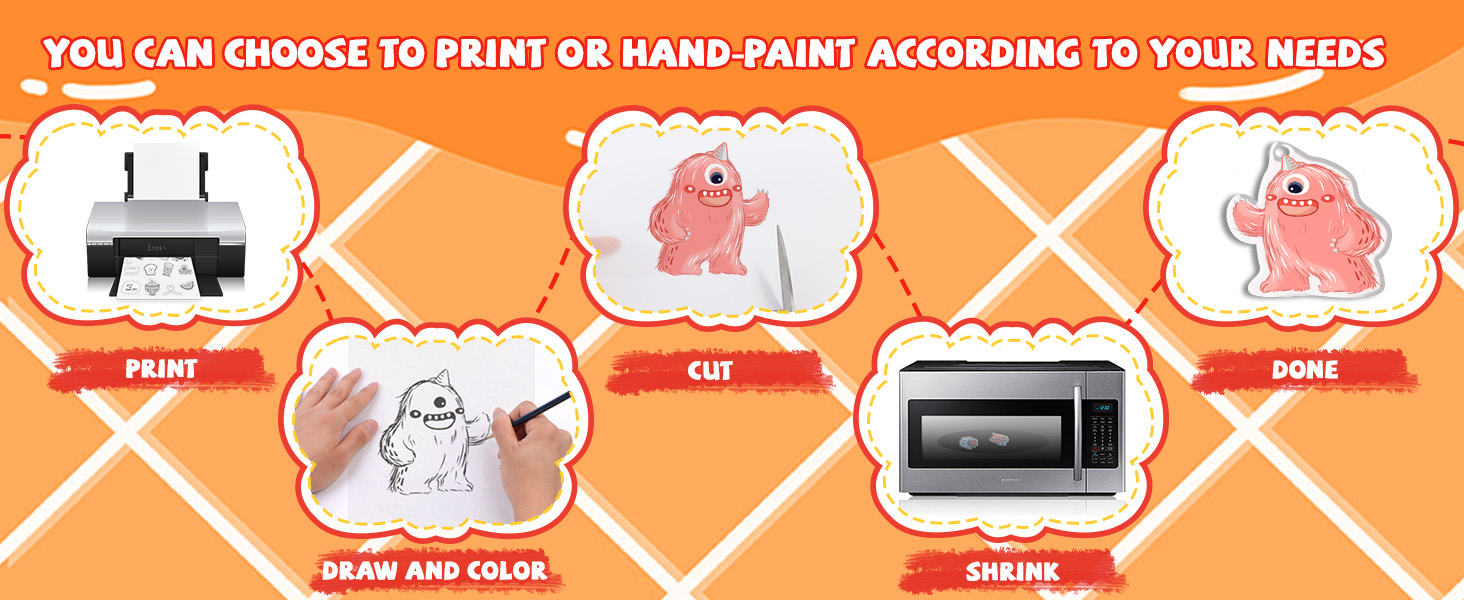Printable Shrinky Dink Sheets,White Printable Shrink Paper