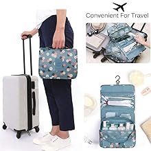 TAGPR Travel Cosmetic Toiletry Bag for Men Women 13 100 Blue