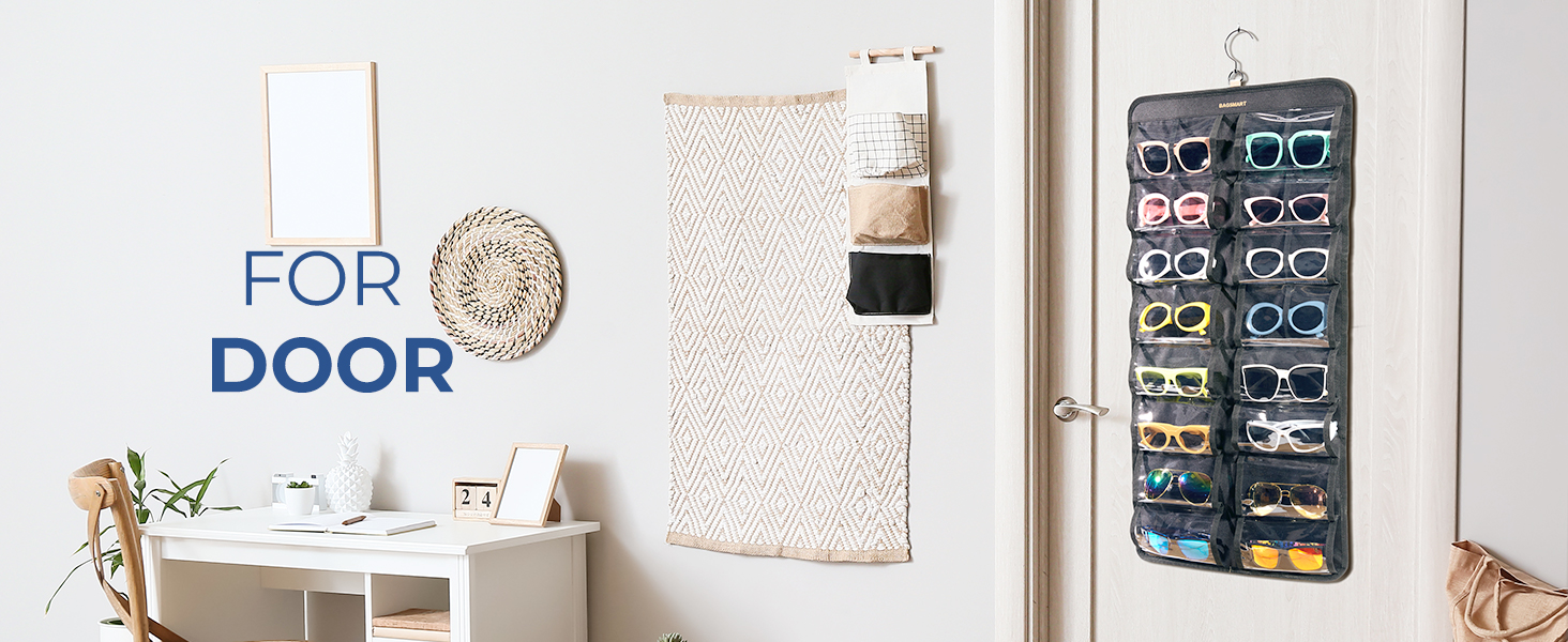 BAGSMART Hanging Jewelry Organizer, Dust Proof Sunglasses