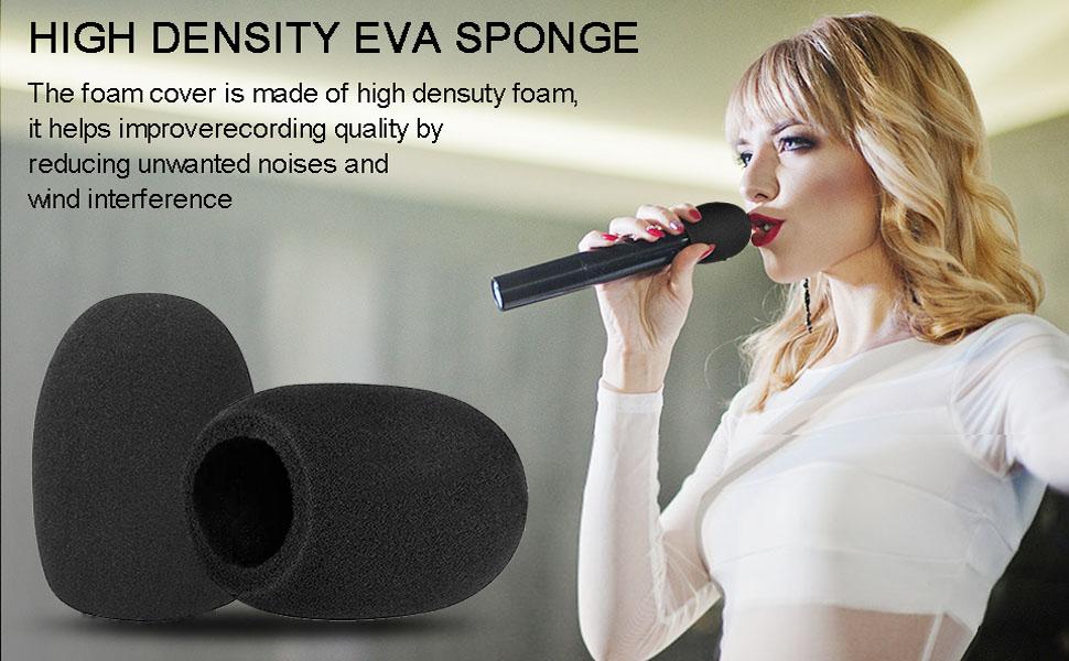 5 Pack Foam Cover, Handheld Microphone Windshield, Professional