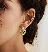 gold knot earrings