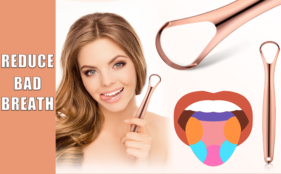 HLFLYG 4 Pack Tongue Scrapers, Hygienic SealPack