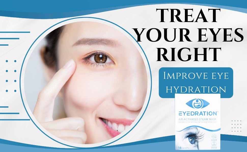 Eyedration AirActivated Eye Steam Mask l Dry Eye Relief l
