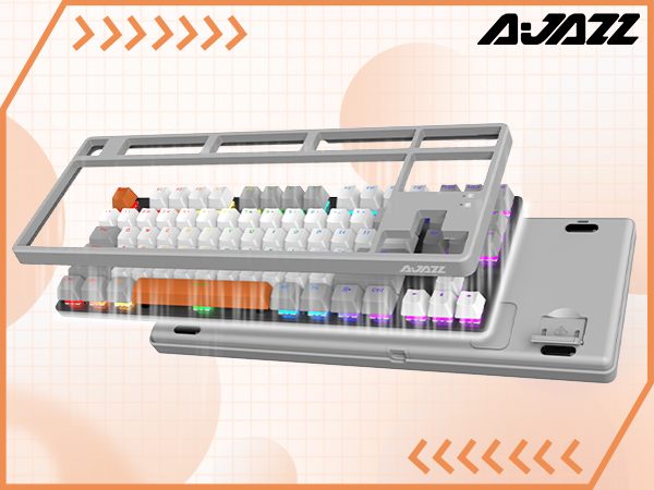 Amazon.com: A.JAZZ AK873 Wired 87Key TKL Mechanical Gaming