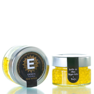Perles d'huile d'olive vierge extra avec truffe