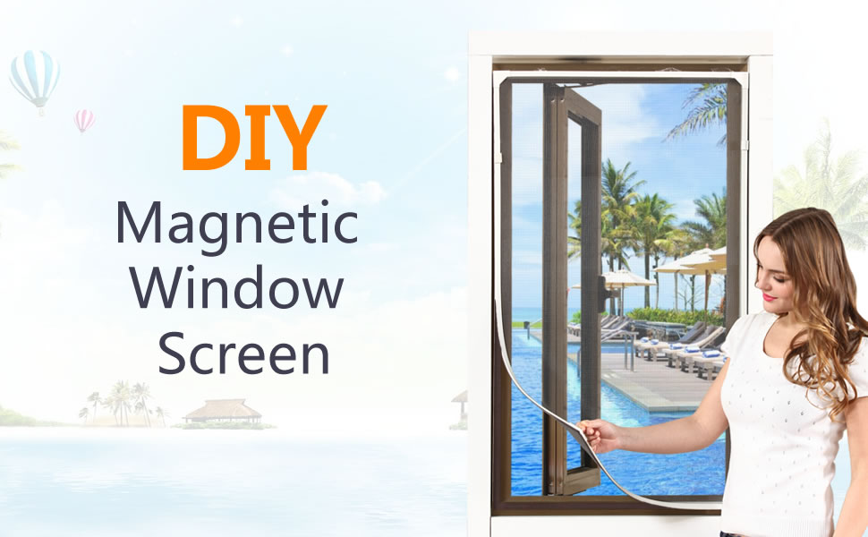 DIY Adjustable Window Screen Screen Door Easy