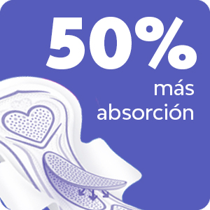 50% más absorción