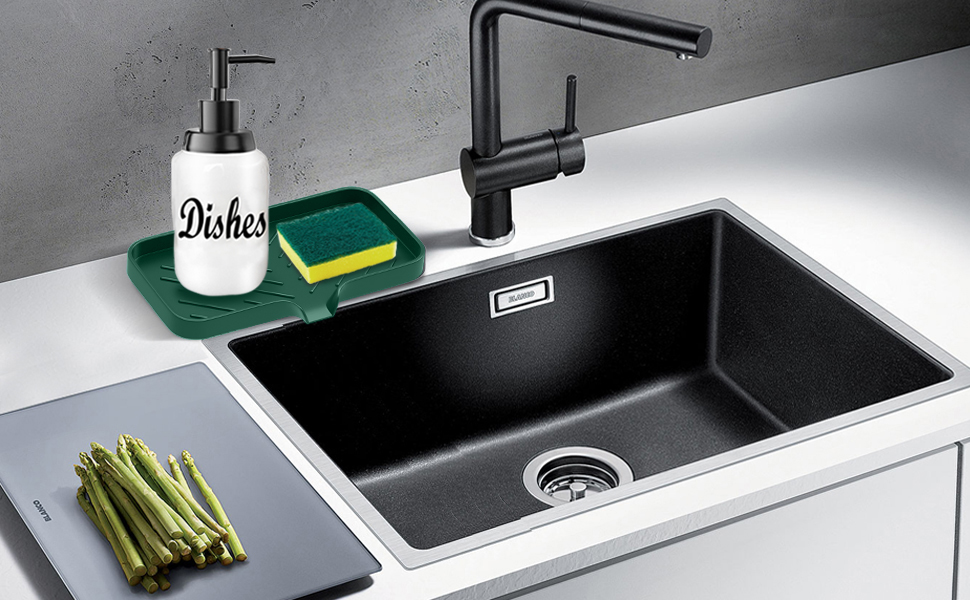 Kitchen Sink Tray,Sponge Holder for Kitchen Sink Self
