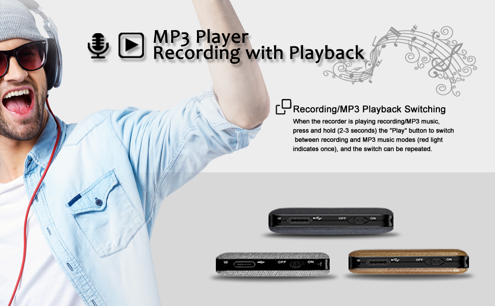 MP3 Player  Recording with Playback