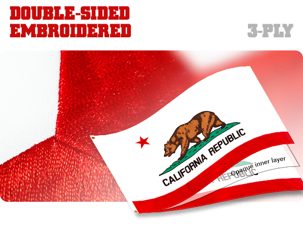 Amazon.com : G128 California State Flag | 3x5 Ft | Double