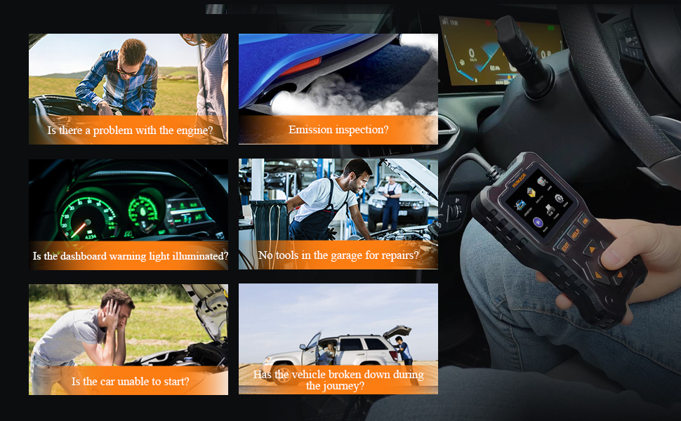 OBD2 Scanner Diagnostic Tool, Professional Code Reader for