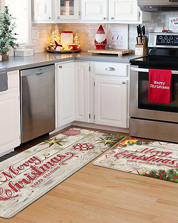 xmas kitchen mats