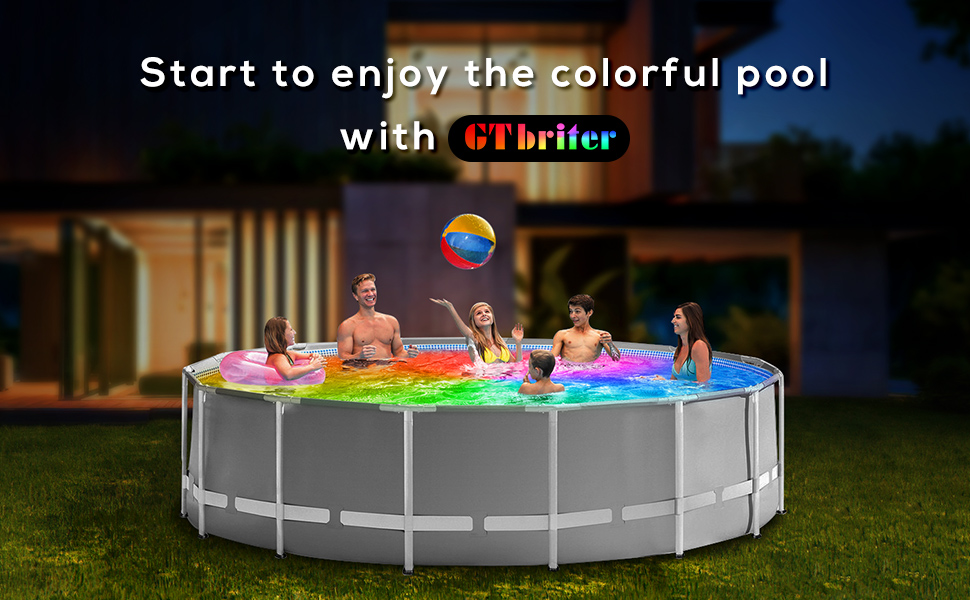 LED Pool Lights with APP Control 20W RGB Dimmable