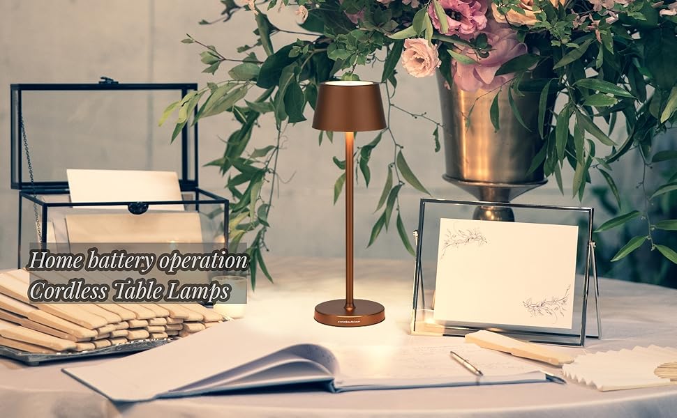  Battery Operated Cordless Table lamp
