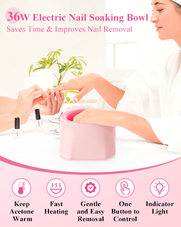 Electric Nail Soak Off Bowl for Manicure