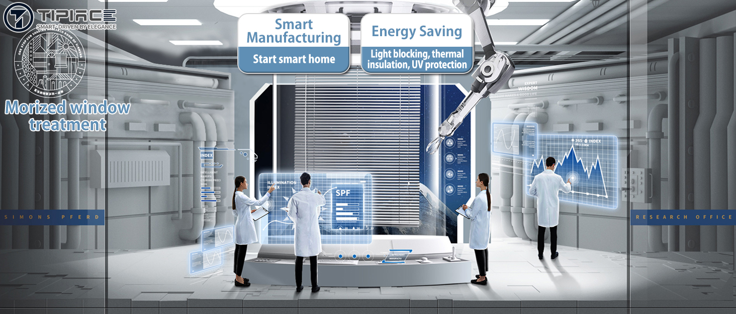 TIPIACE Rechargeable Motorized Blinds Full blackout Fashion Jacquard Fabric Shades for Home, Offices,Customize Size(Grey W60 X H160cm) 7 品牌故事