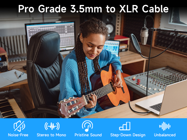 Unbalanced 3.5mm to XLR Cable