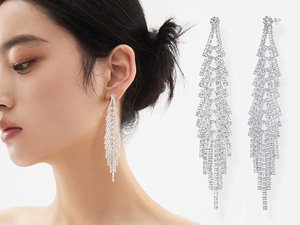 ピアス リボン ロング シルバー 揺れる キラキラブライダル 韓国20set ピアス リボン ロング シルバー 揺れる キラキラブライダル 韓国