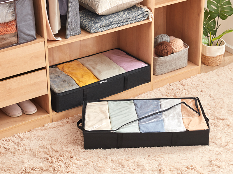 Lifewit 3 Pack UnderBed Storage Bags with Lid, Clothes Storage Boxes