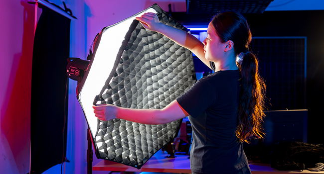 37.4"/95cm Octagonal Softbox, Quick Release Bowens Mount Softbox with Honeycomb Grid