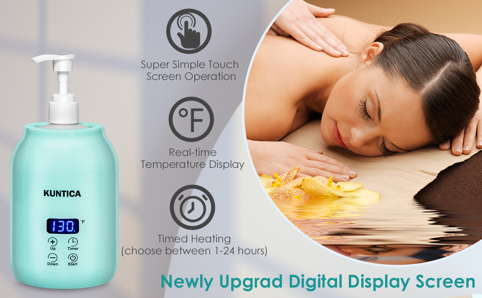 Massage Oil Warmer Bottle Professional Electric Lotion