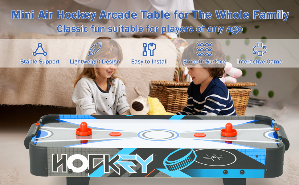 RayChee 32in Table Top Air Hockey Table for Kids, Teens