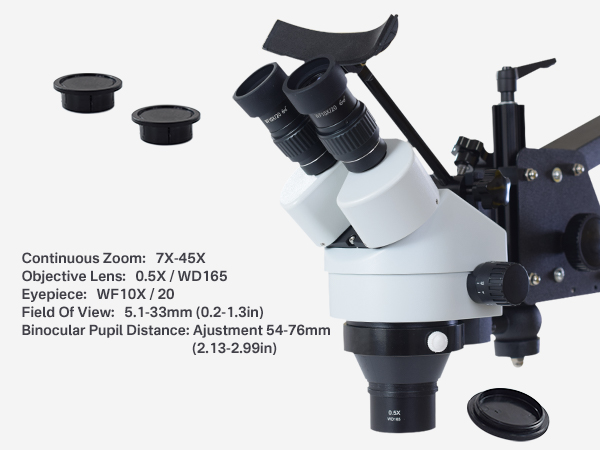 Amazon.com : CTISMICE Jewelry Microscope, 7X-45X Micro